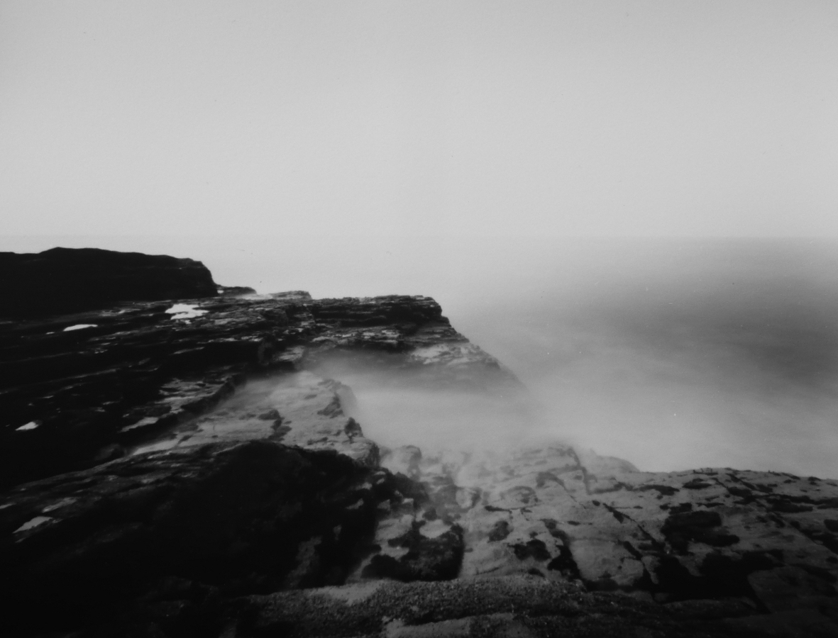 pinhole photograph of wave